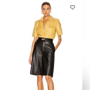 REMAIN Manu Leather Short Black